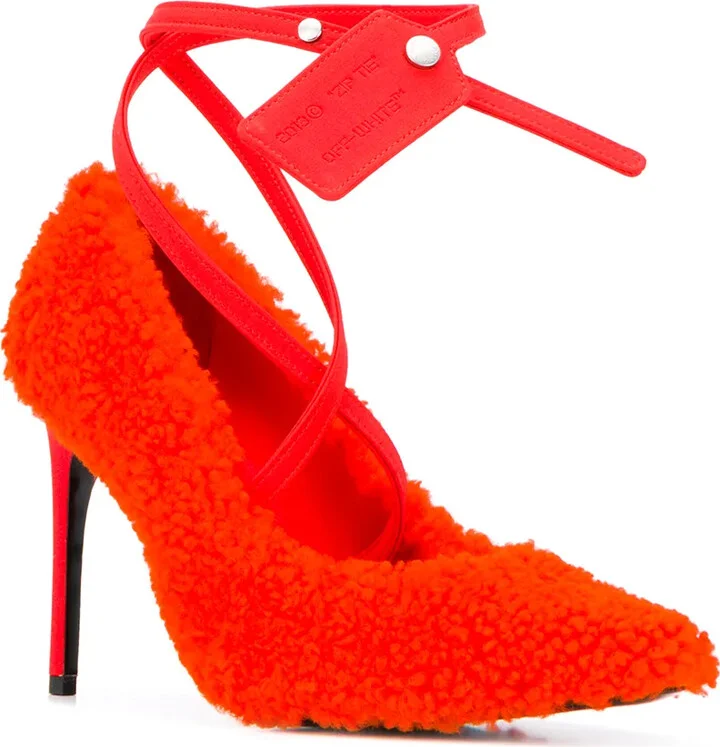 Textured Ankle-Strap Pumps - Image 2