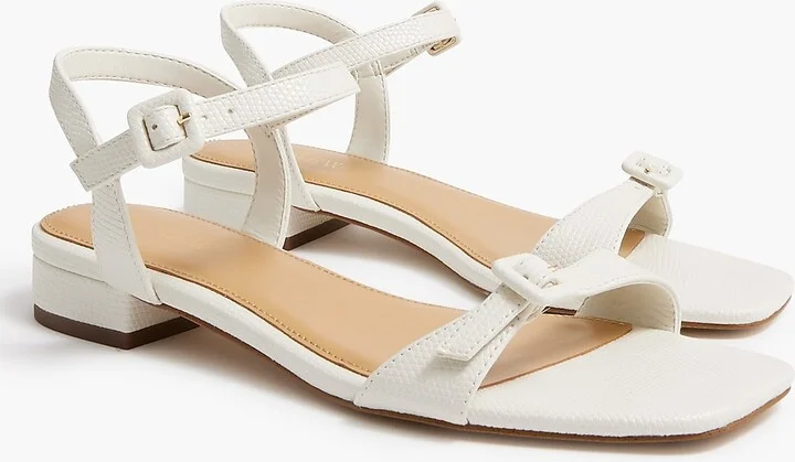 Textured ankle-strap sandals - Image 2