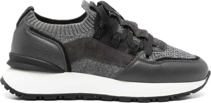 Textured Black Trainers