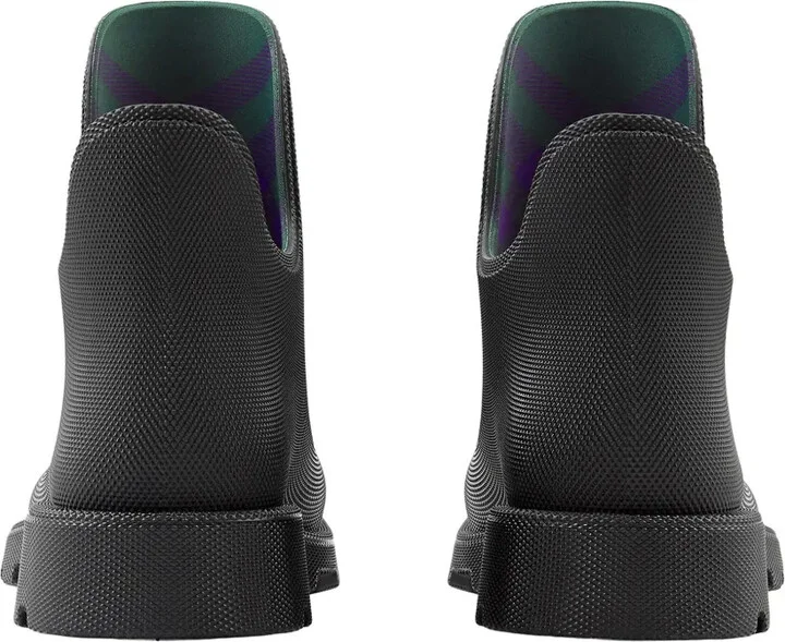 Textured-Finish Round-Toe Boots - Image 4