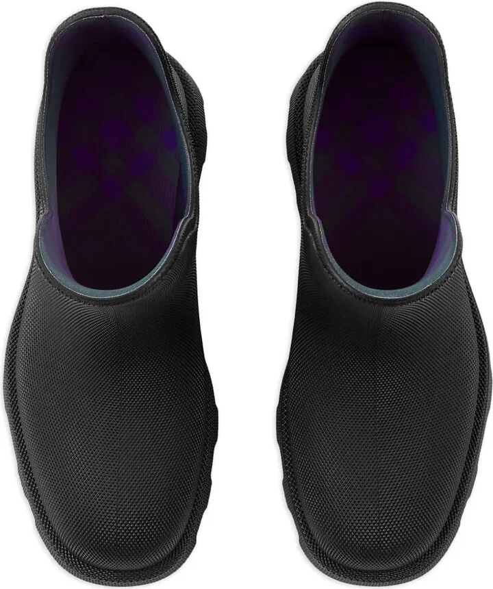 Textured-Finish Round-Toe Boots - Image 5