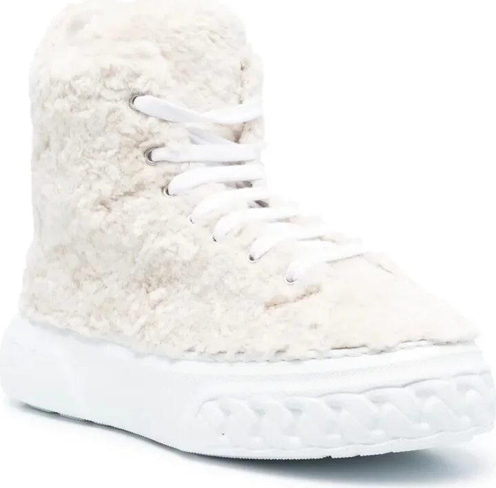 Textured High-Neck Sneakers - Image 2