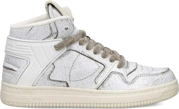 Textured High-Top Sneakers