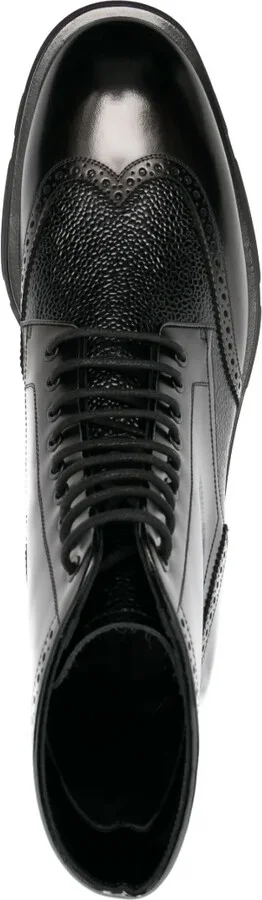 Textured Lace-Up Boots - Image 4