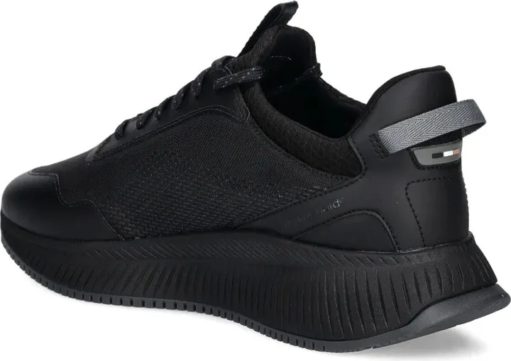 Textured Lace-Up Low-Top Sneakers - Image 2