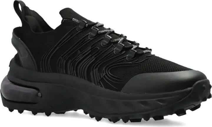 Textured Lace-Up Sneakers - Image 2
