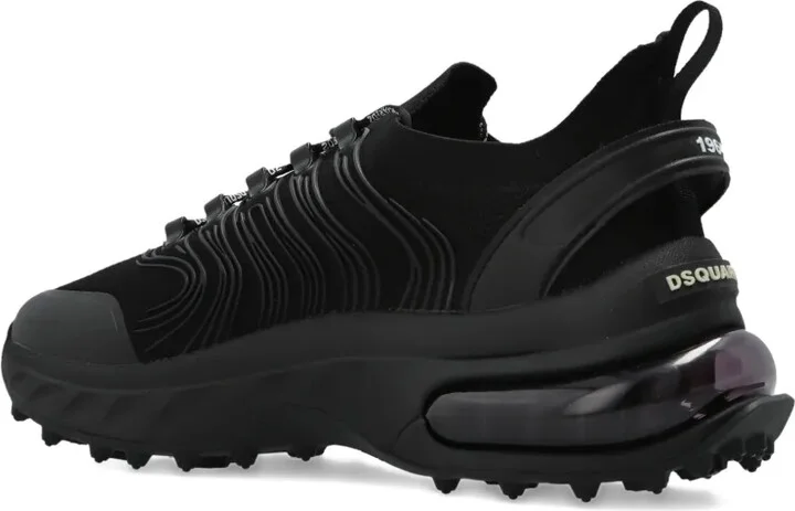 Textured Lace-Up Sneakers - Image 4