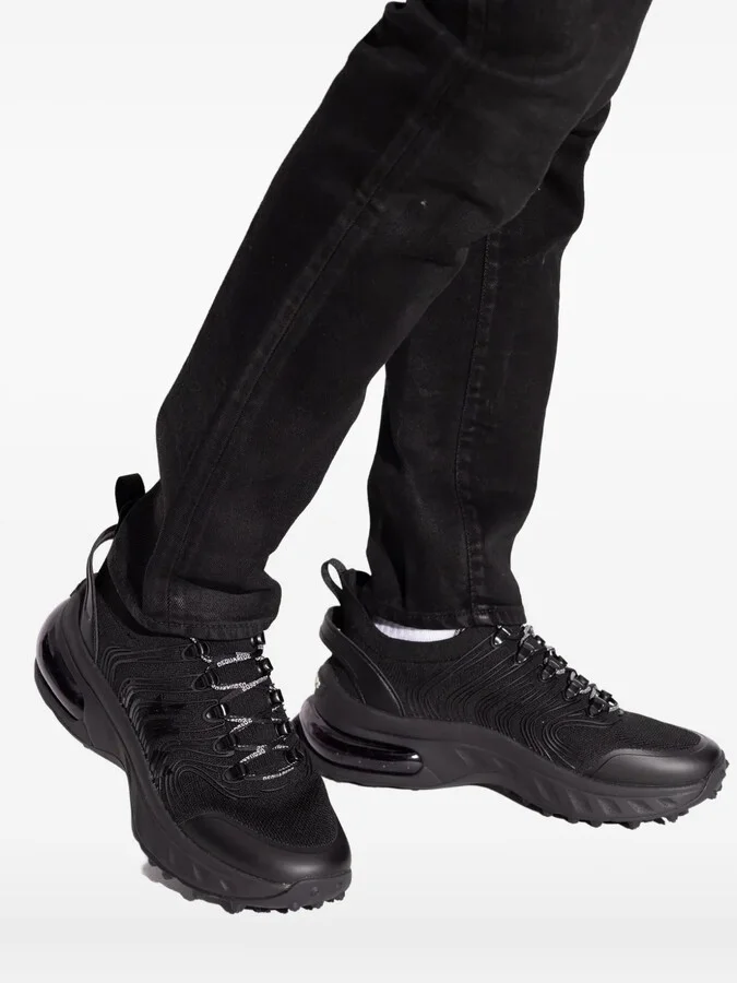 Textured Lace-Up Sneakers - Image 5