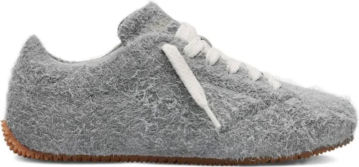 Textured Lace-Up Sneakers