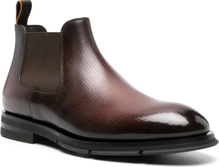 Textured Leather Chelsea Boots - Image 2