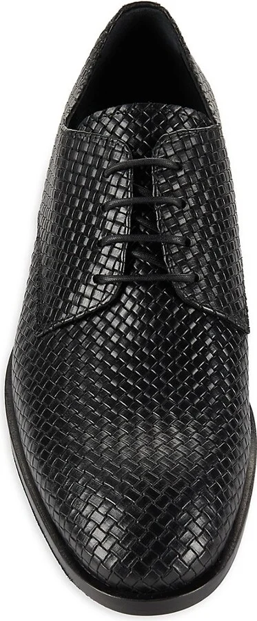 Textured Leather Derby Shoes - Image 5