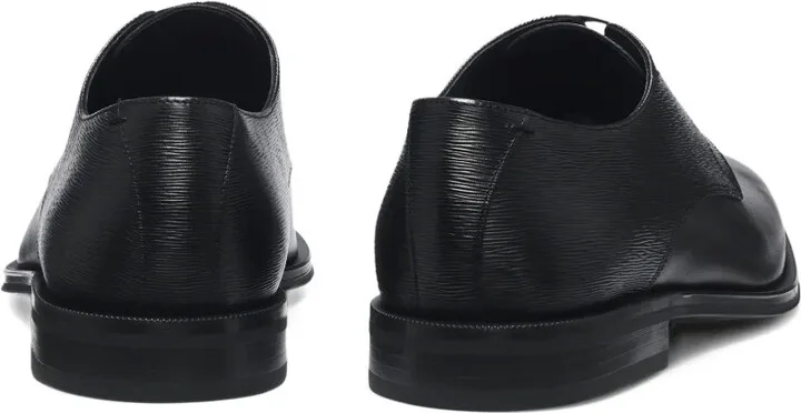 Textured Leather Derby Shoes - Image 3