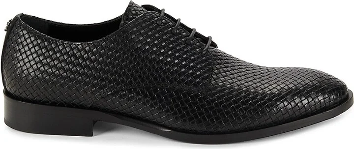 Textured Leather Derby Shoes