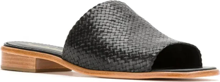 Textured Leather Slides - Image 2