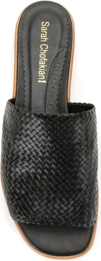 Textured Leather Slides - Image 4