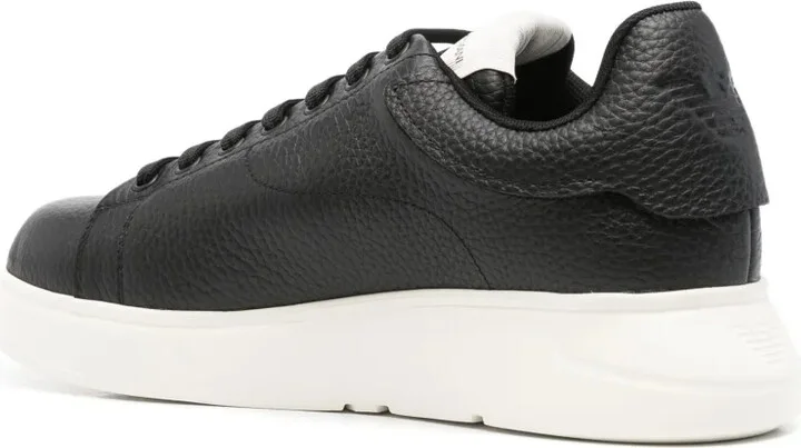 Textured Leather Sneakers - Image 3