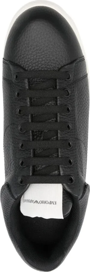 Textured Leather Sneakers - Image 4