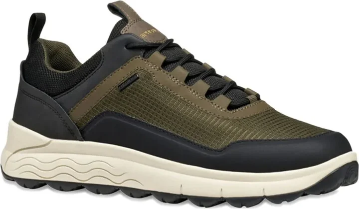 Textured Panelled Low-Top Sneakers - Image 2