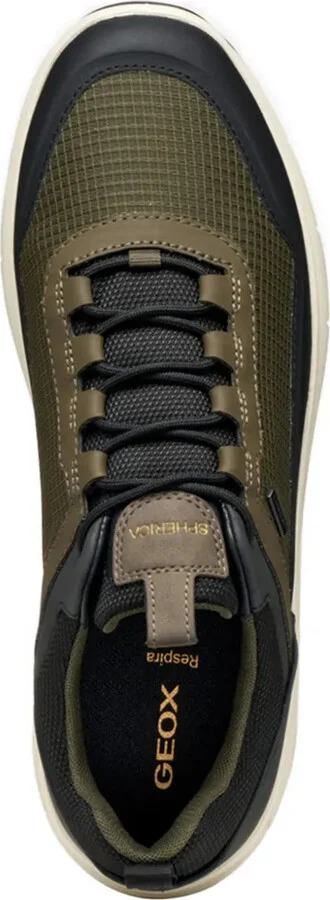 Textured Panelled Low-Top Sneakers - Image 3