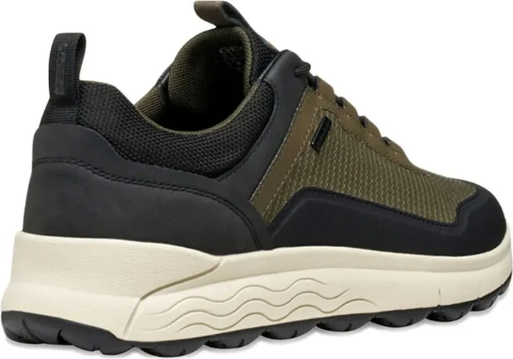 Textured Panelled Low-Top Sneakers - Image 4