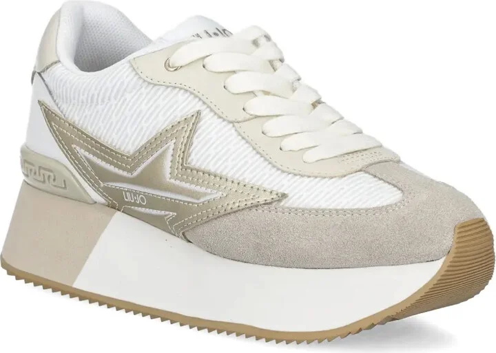 Textured-Panels Platform Sneakers - Image 2