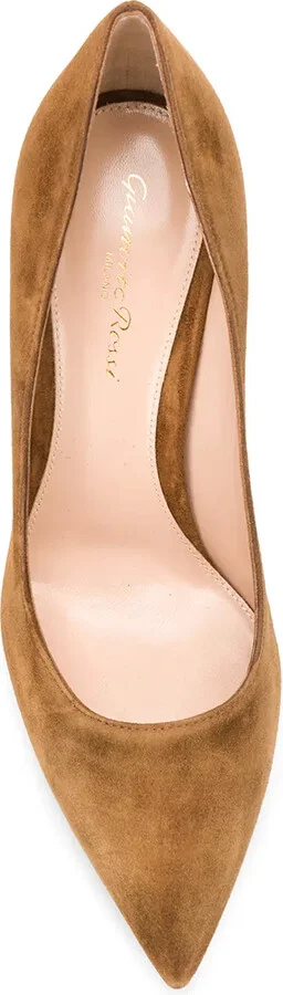 Textured Pointed Toe Pumps - Image 4