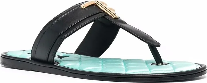 TF plaque quilted insole flip flops - Image 2