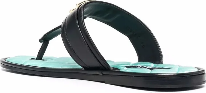 TF plaque quilted insole flip flops - Image 3