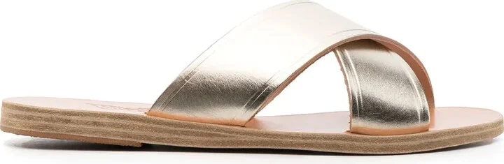 Thais metallic-effect sandals