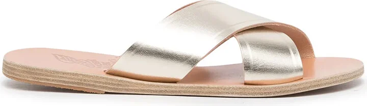 Thais slip-on metallic sandals