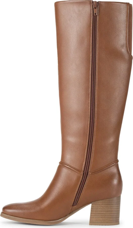 Thalia Knee High Faux Leather Boot - Image 7