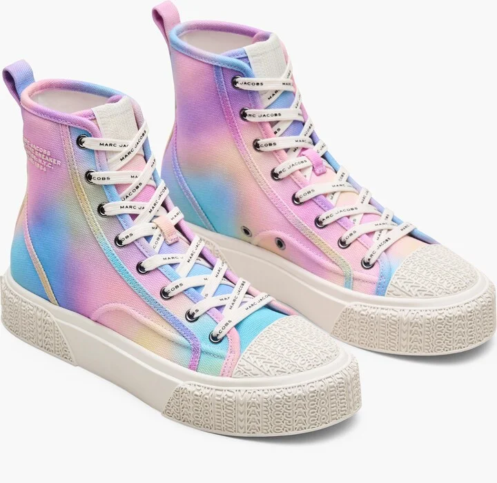 The Airbrush Canvas Sneaker - Blue Multi