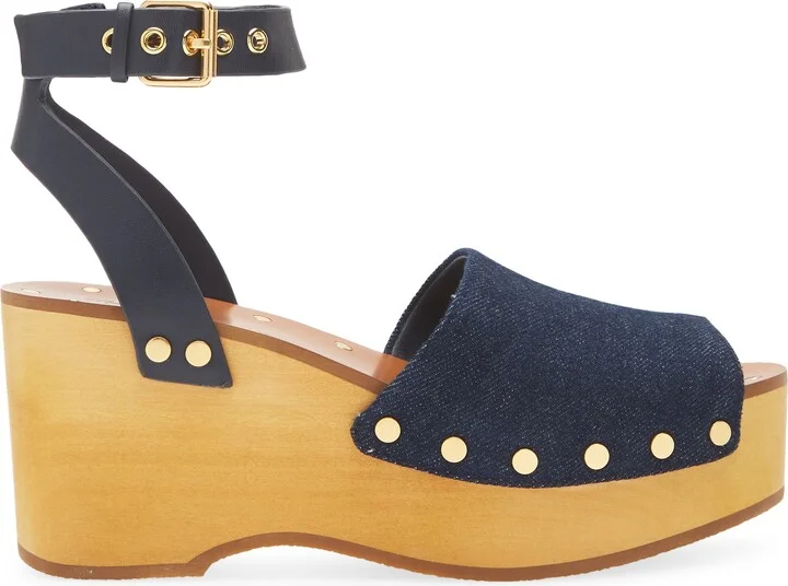 The Anouk Denim Platform Clog Sandal - Image 3