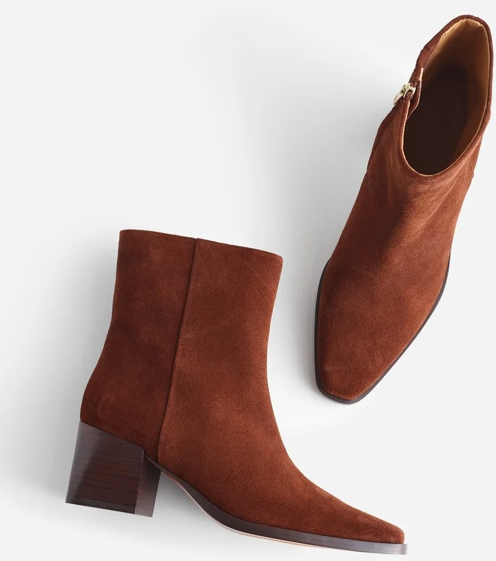 The Ardin Ankle Boot in Suede