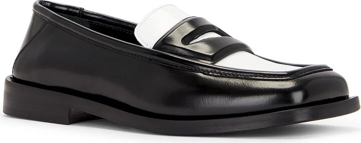 THE ATTICO Amanda College Loafer in Black - Image 2