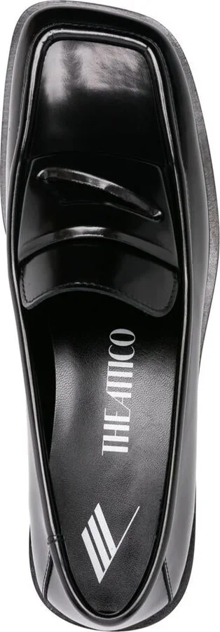 The Attico Amanda Leather Loafers - Image 4
