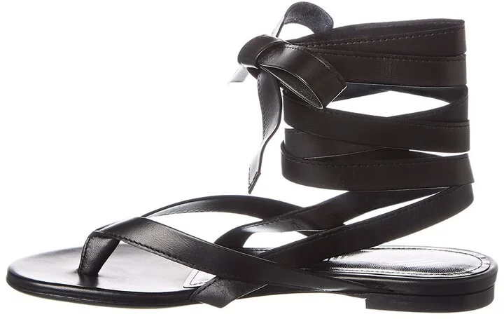 The Attico Ankle Strap Leather Sandal - Image 2