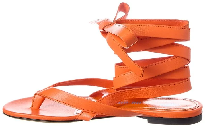 The Attico Ankle Strap Leather Sandal - Image 2