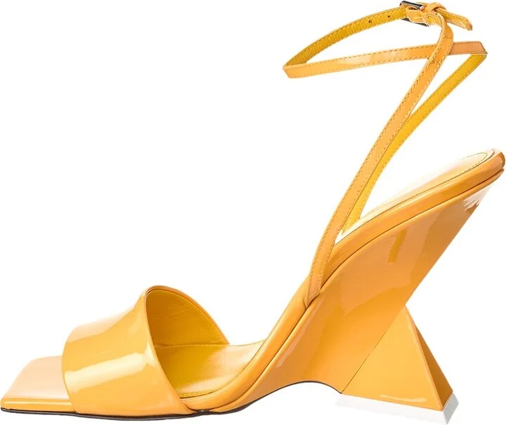 The Attico Ankle Strap Patent Sandal - Image 2