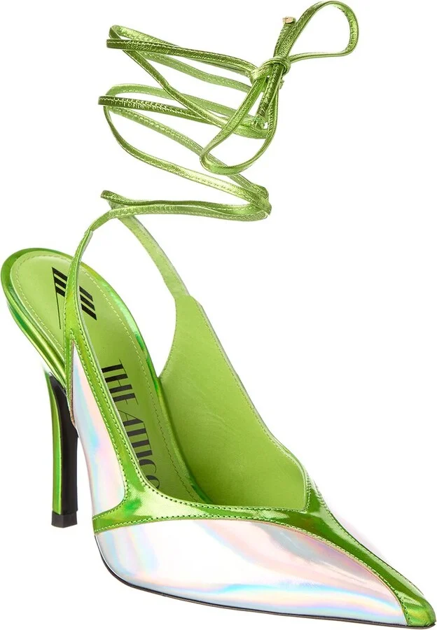 The Attico Ankle Wrap Leather Pump