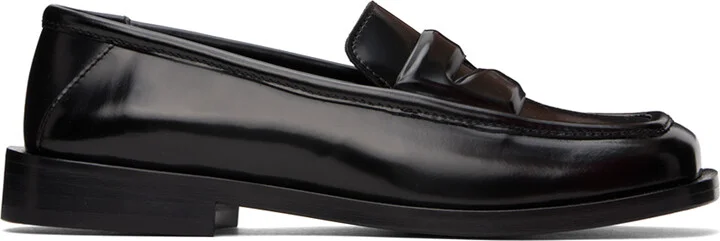 The Attico Black Amanda Loafers