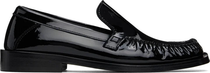 The Attico Black Charles Loafers