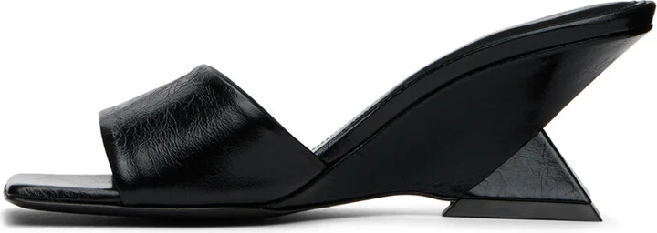 The Attico Black Cheope Mules - Image 3