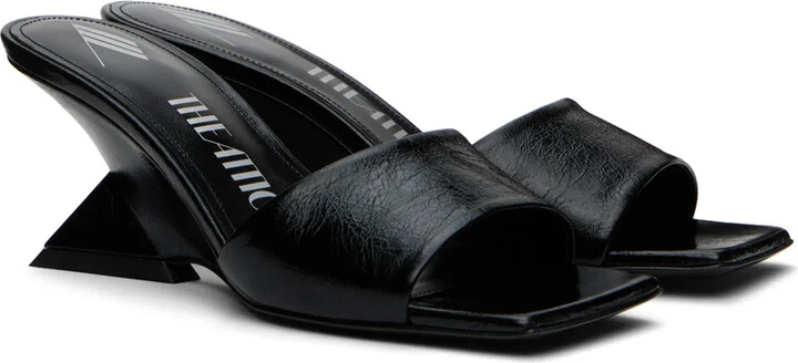 The Attico Black Cheope Mules - Image 4