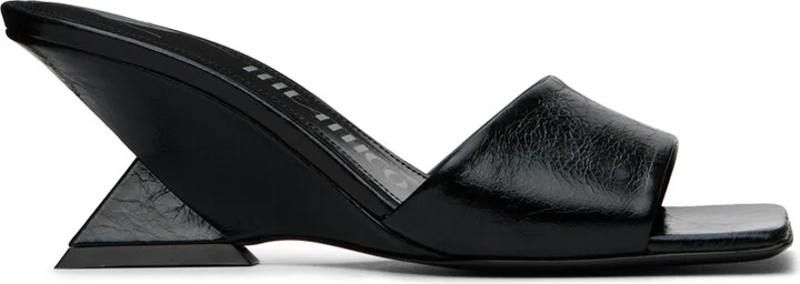 The Attico Black Cheope Mules