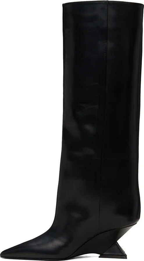 The Attico Black Cheope Tube Tall Boots - Image 3