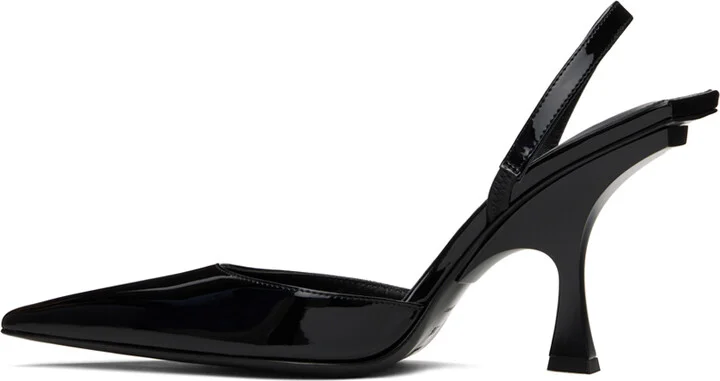 The Attico Black Ester Slingback Heels - Image 3
