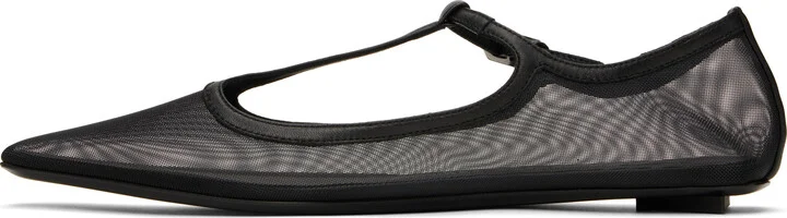 The Attico Black Juno Ballerina Flats - Image 3