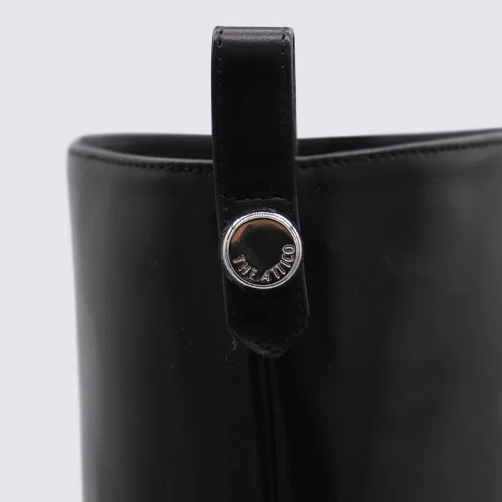The Attico Black Leather Boots - Image 4