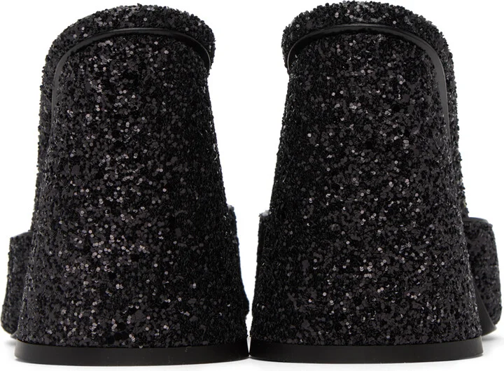 The Attico Black Luz Heeled Sandals - Image 2